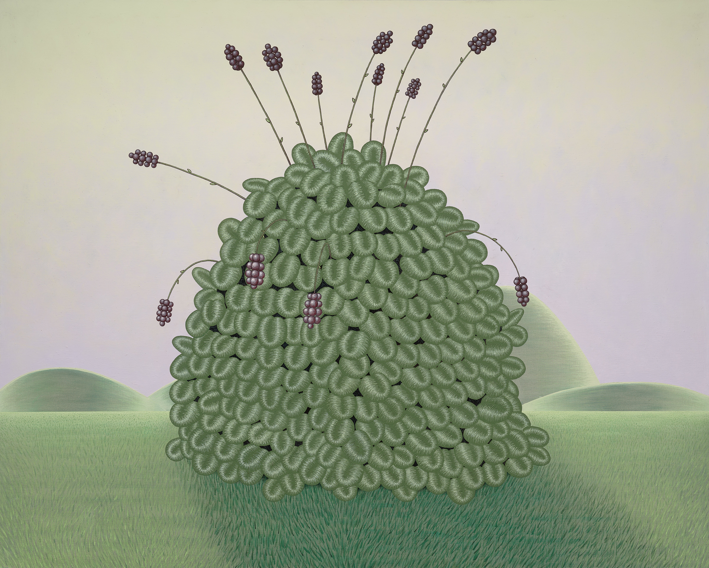 Landscape No. 9 (Pokeweed), 2024, 48in x 60in